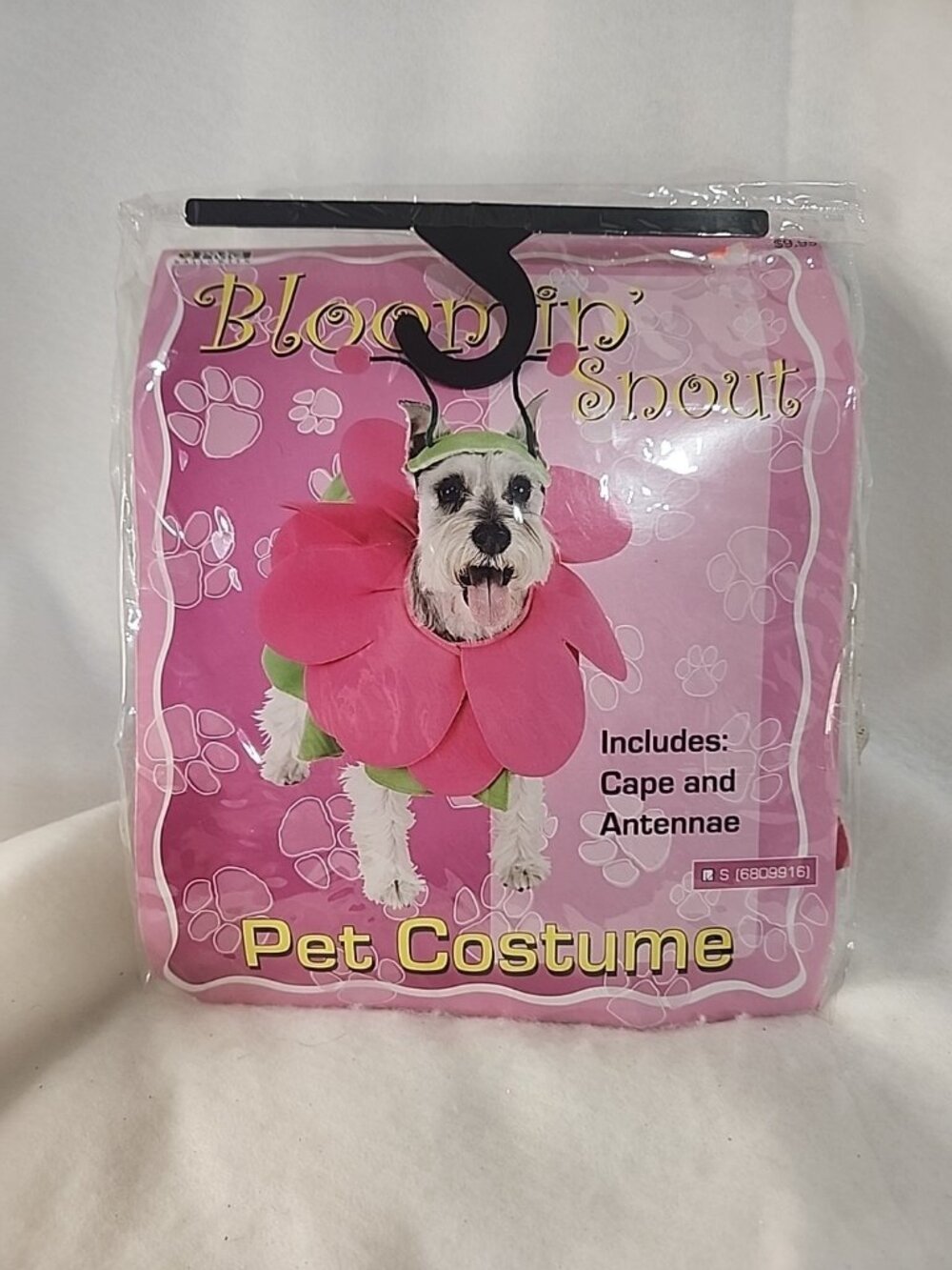 Halloween Costume Small Pet BLOOMIN SNOUT Has Cape And Hat Antenna Sz S